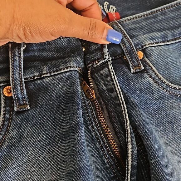 Levi  Strauss & Co Men Relaxed Fit Denim Jeans 34×34  Dark Blue Washed - Picture 14 of 16